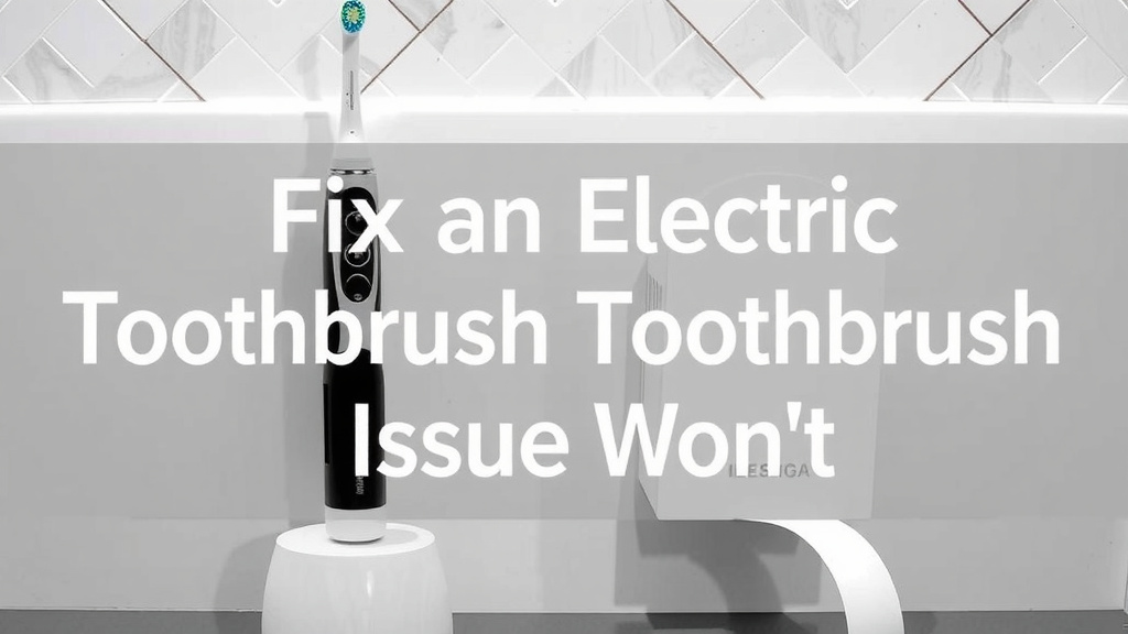 Troubleshooting Your Electric Toothbrush Charging Issues