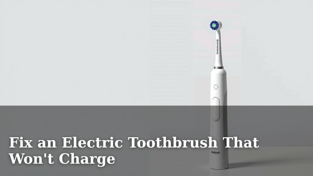 Fix an Electric Toothbrush That Won't Charge