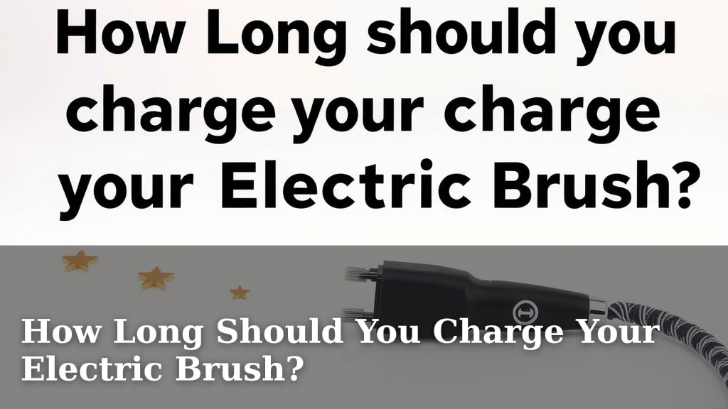 How Long Should You Charge Your Electric Brush?
