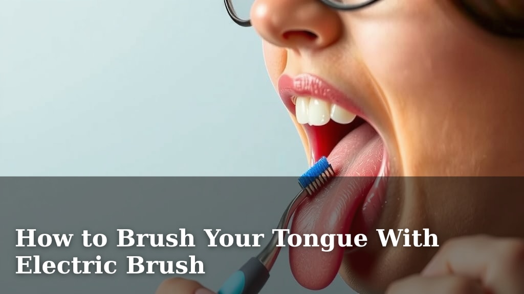 How to Brush Your Tongue With Electric Brush