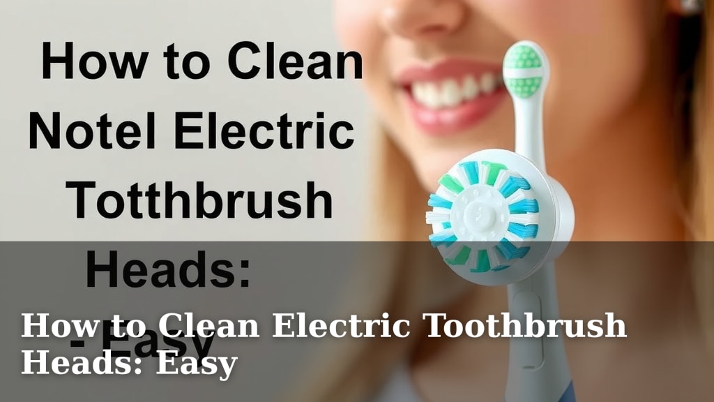 How to Clean Electric Toothbrush Heads: Easy