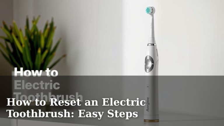 How to Reset an Electric Toothbrush: Easy Steps