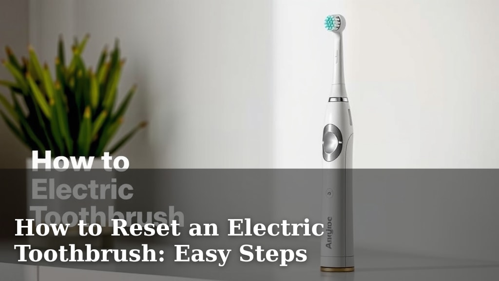 How to Reset an Electric Toothbrush: Easy Steps