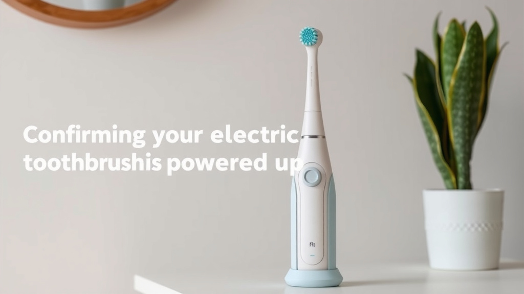 Confirming Your Electric Toothbrush Is Powered Up
