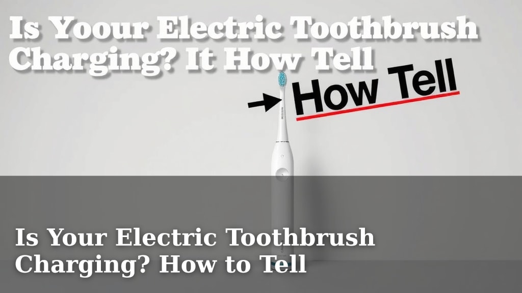 Is Your Electric Toothbrush Charging? How to Tell