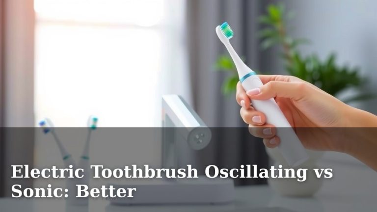 Electric Toothbrush Oscillating vs Sonic: Better