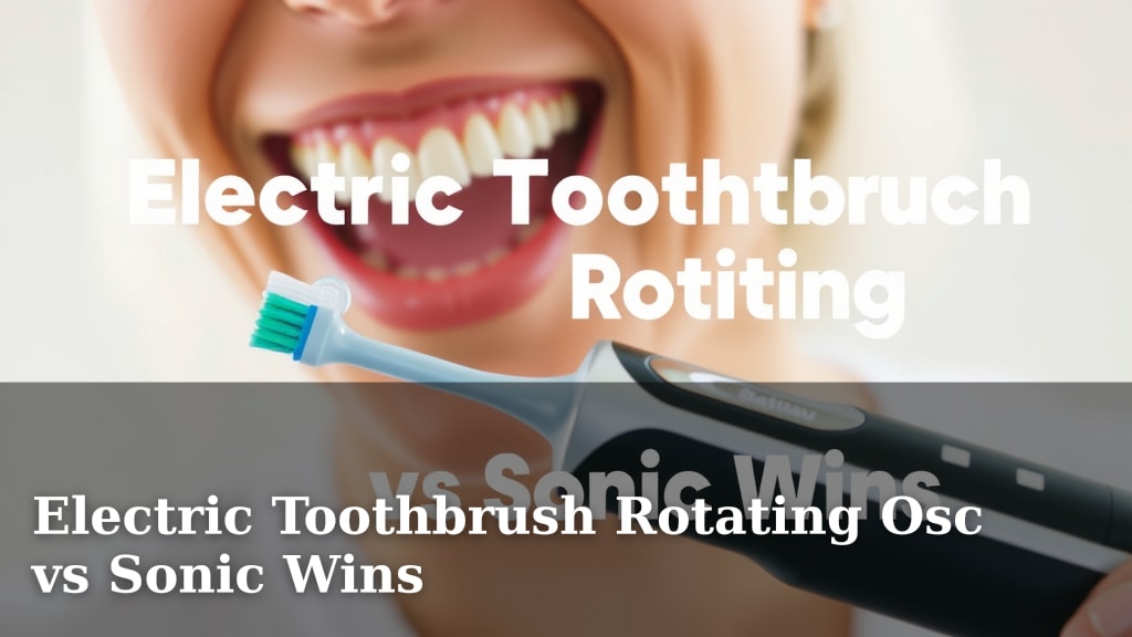 Electric Toothbrush Rotating Osc vs Sonic Wins