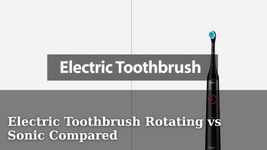 Electric Toothbrush Rotating vs Sonic Compared