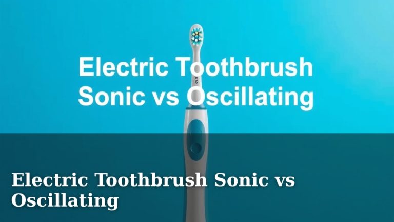 Electric Toothbrush Sonic vs Oscillating