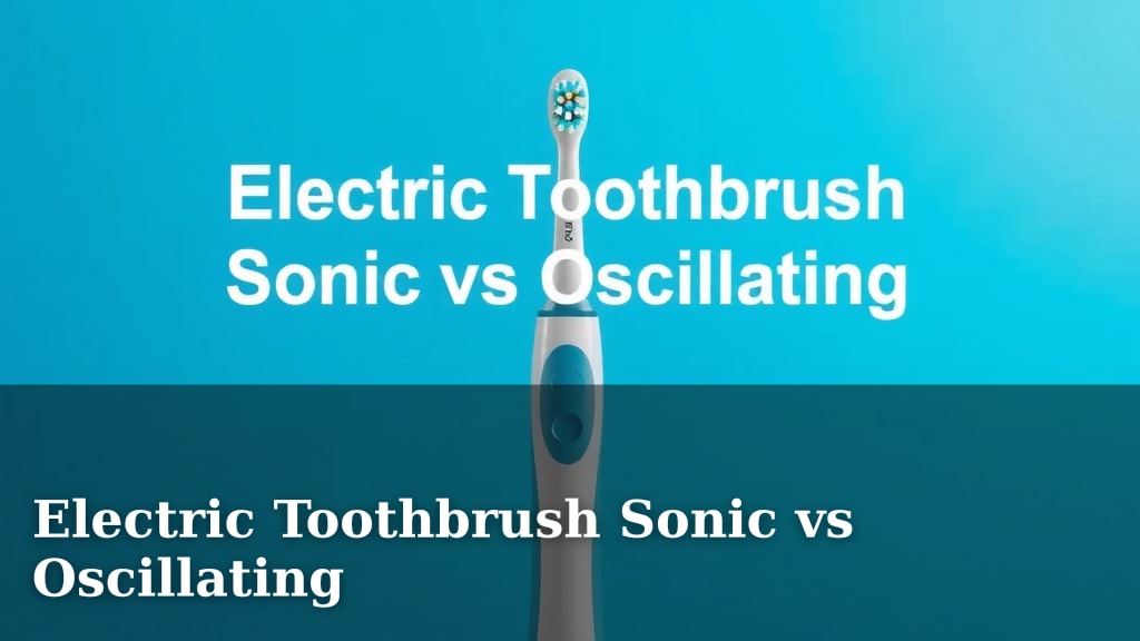 Electric Toothbrush Sonic vs Oscillating