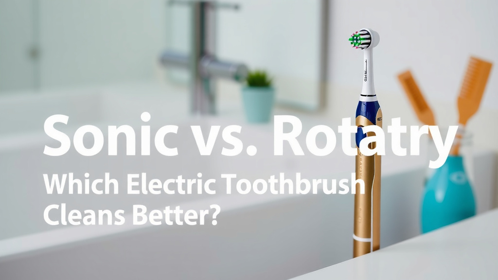 Sonic vs. Rotary: Which Electric Toothbrush Cleans Better?