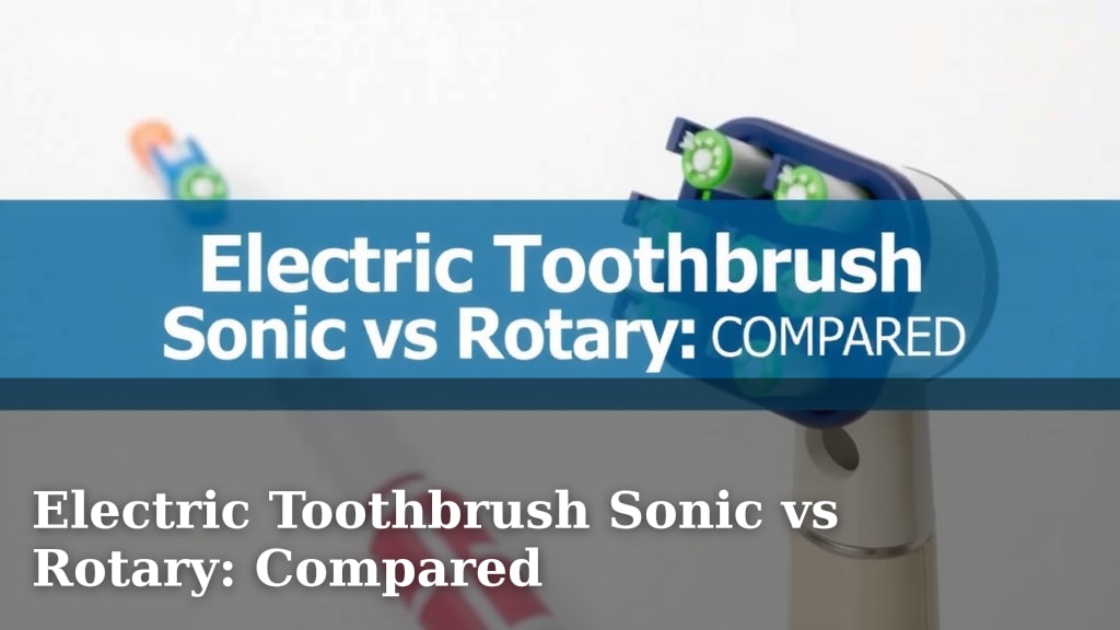 Electric Toothbrush Sonic vs Rotary: Compared