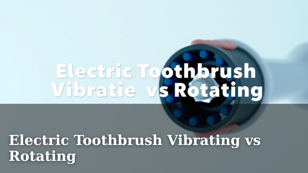 Electric Toothbrush Vibrating vs Rotating