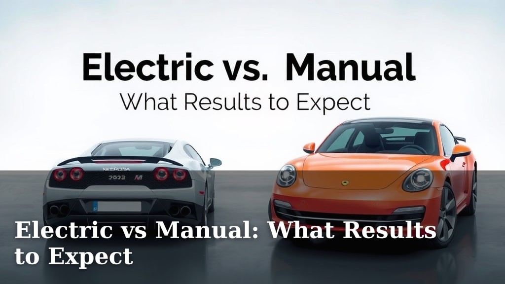 Electric vs Manual: What Results to Expect