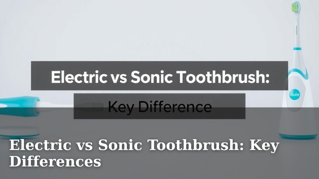 Electric vs Sonic Toothbrush: Key Differences