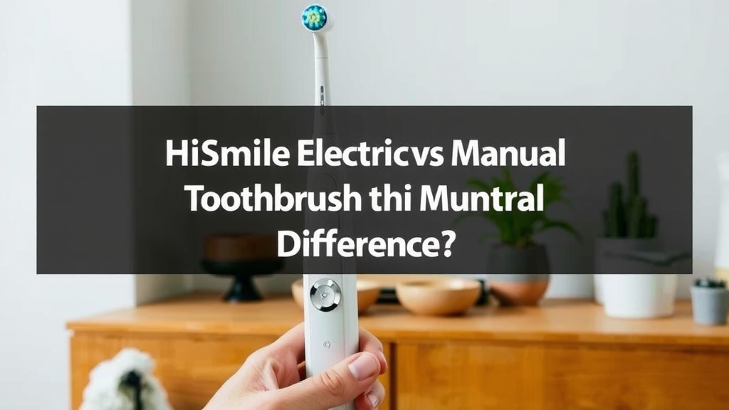 HiSmile Electric vs. Manual Toothbrush: What's the Real Difference?
