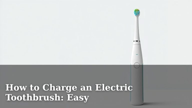 How to Charge an Electric Toothbrush: Easy