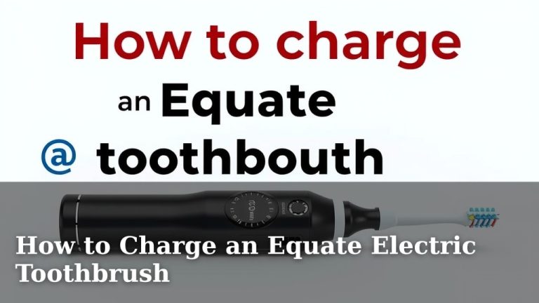 How to Charge an Equate Electric Toothbrush