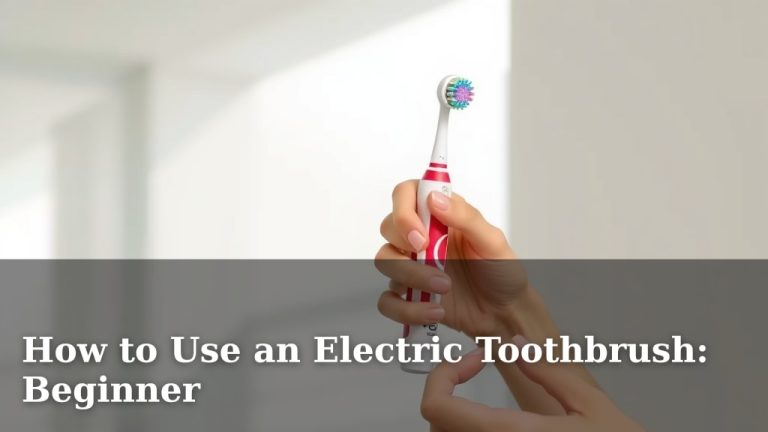 How to Use an Electric Toothbrush: Beginner