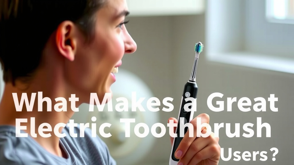 What Makes a Great Electric Toothbrush According to Users?