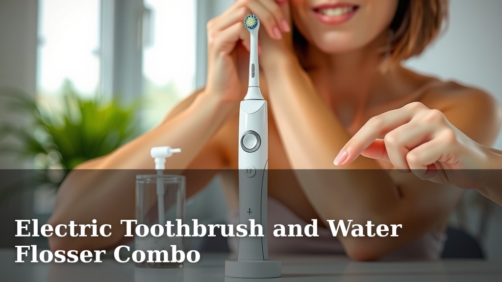 Electric Toothbrush and Water Flosser Combo