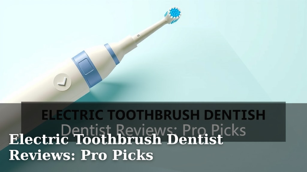Electric Toothbrush Dentist Reviews: Pro Picks