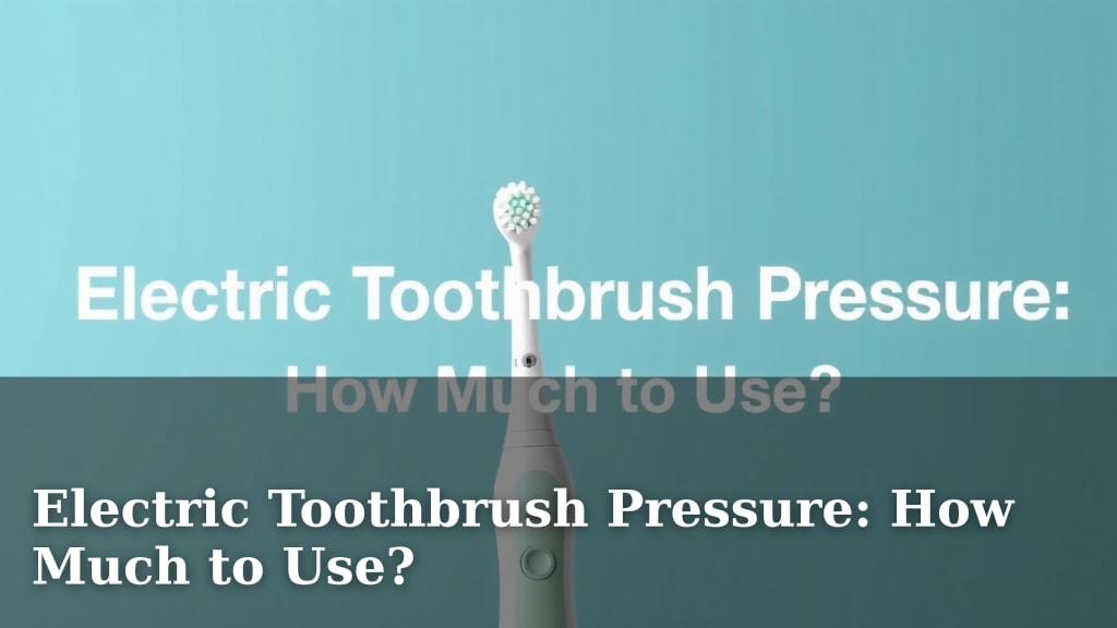 Electric Toothbrush Pressure: How Much to Use?