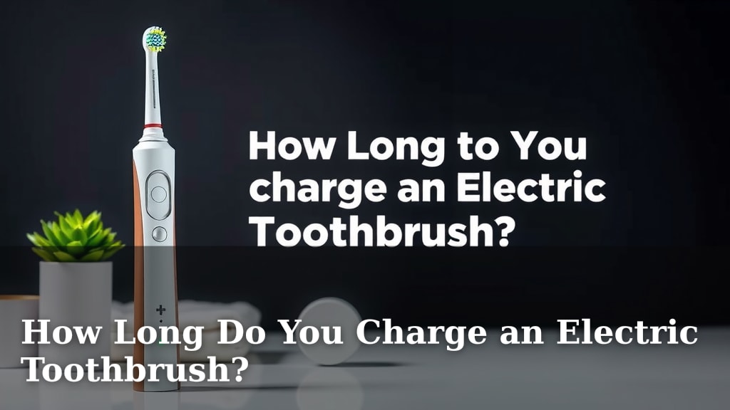 How Long Do You Charge an Electric Toothbrush?