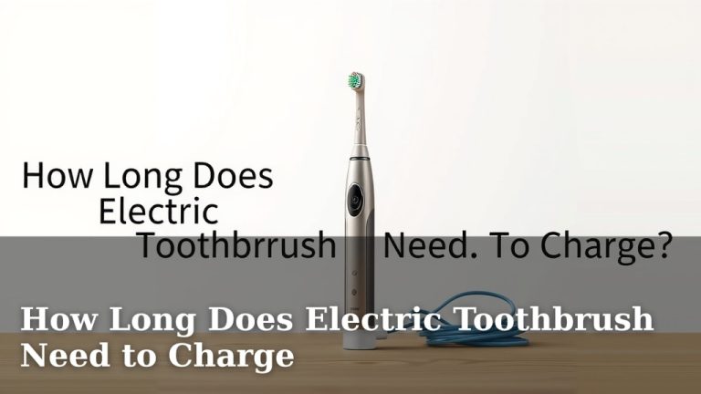 How Long Does Electric Toothbrush Need to Charge