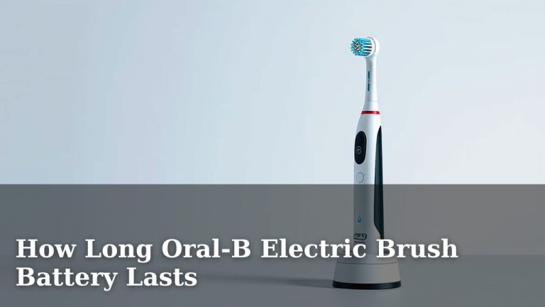 How Long Oral-B Electric Brush Battery Lasts