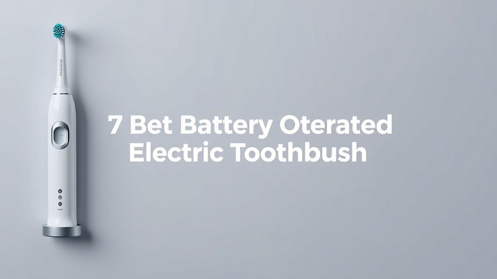 7 Best Battery Operated Electric Toothbrush [2026]