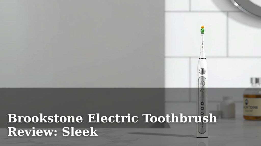Brookstone Electric Toothbrush Review: Sleek