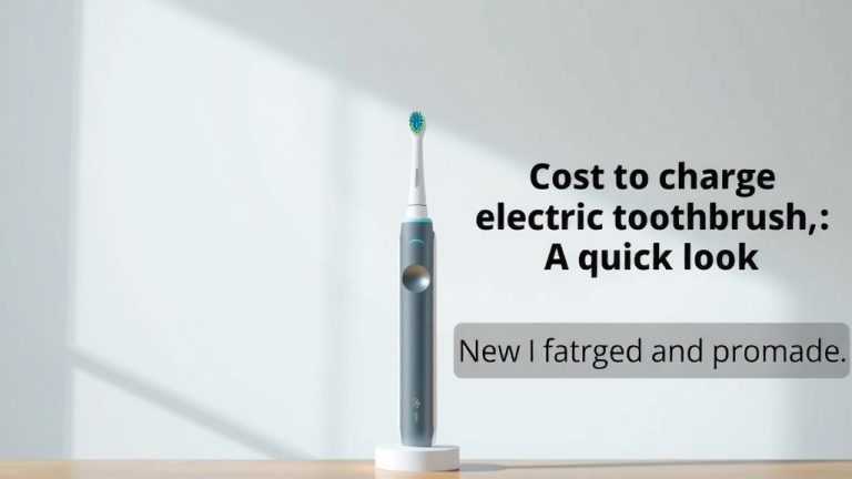 Cost to Charge Electric Toothbrush: A Quick Look