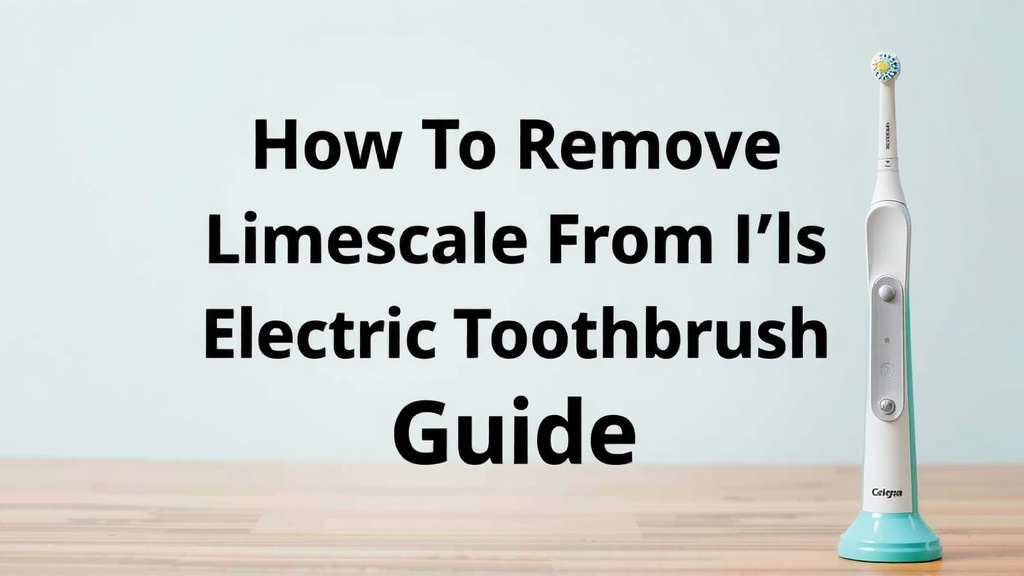 Remove Limescale From Your Electric Toothbrush: Easy Guide