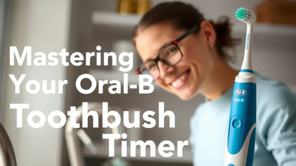 Mastering Your Oral-B Toothbrush Timer