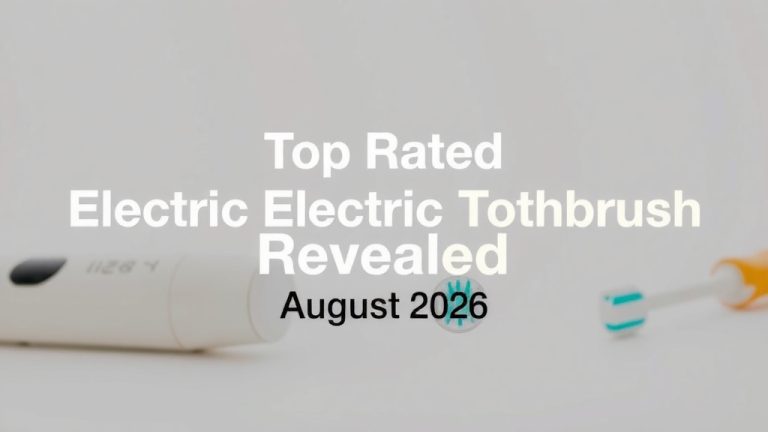 Top Rated Electric Toothbrush Revealed August 2026