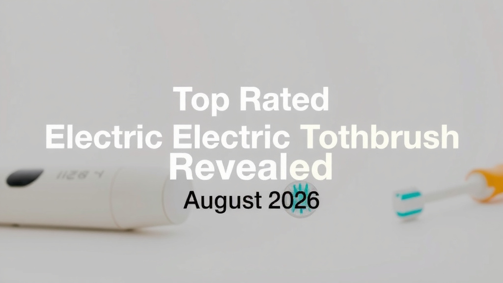 Top Rated Electric Toothbrush Revealed August 2026