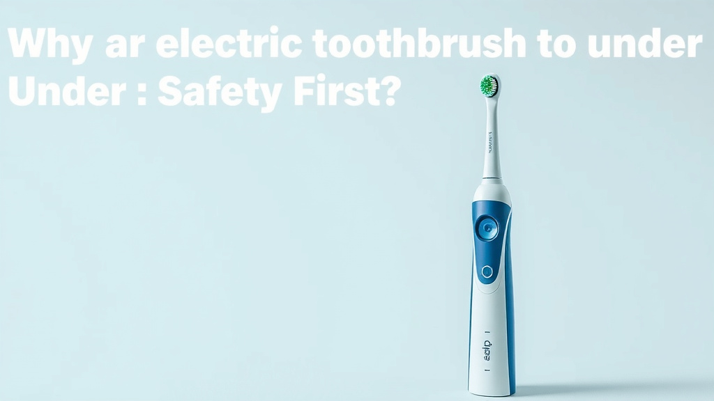 Electric Toothbrush for Under 3s: Safety First