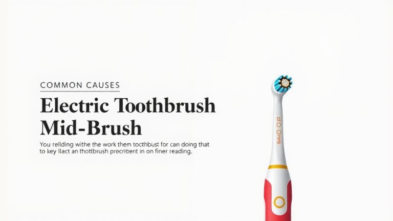 Electric Toothbrush Stops Mid-Brush: Common Causes