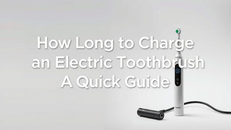 How Long to Charge Your Electric Toothbrush: A Quick Guide
