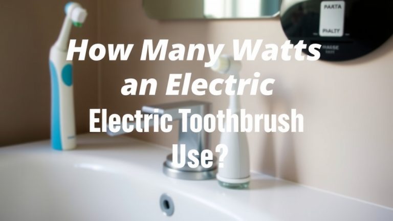 How Many Watts Does an Electric Toothbrush Use?