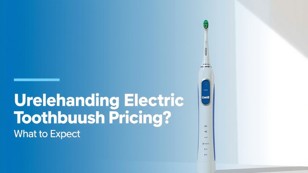 Understanding Oral-B Electric Toothbrush Pricing