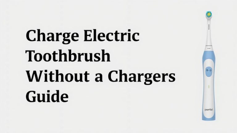 Charge Electric Toothbrush Without Charger: Easy Guide