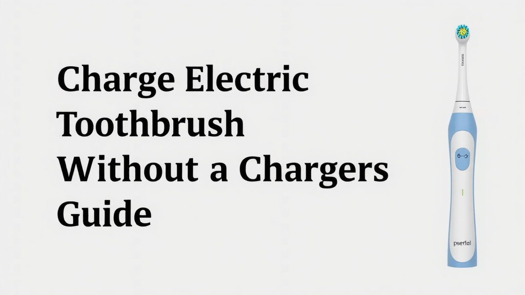 Charge Electric Toothbrush Without Charger: Easy Guide