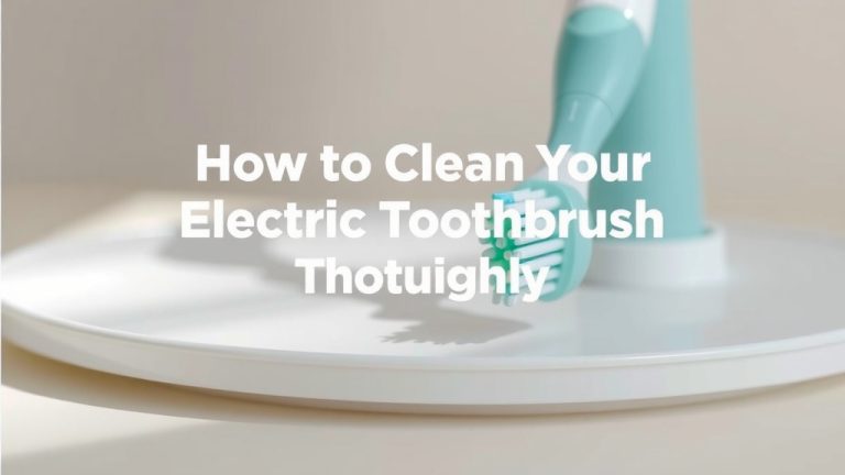 How to Clean Your Electric Toothbrush Head Thoroughly