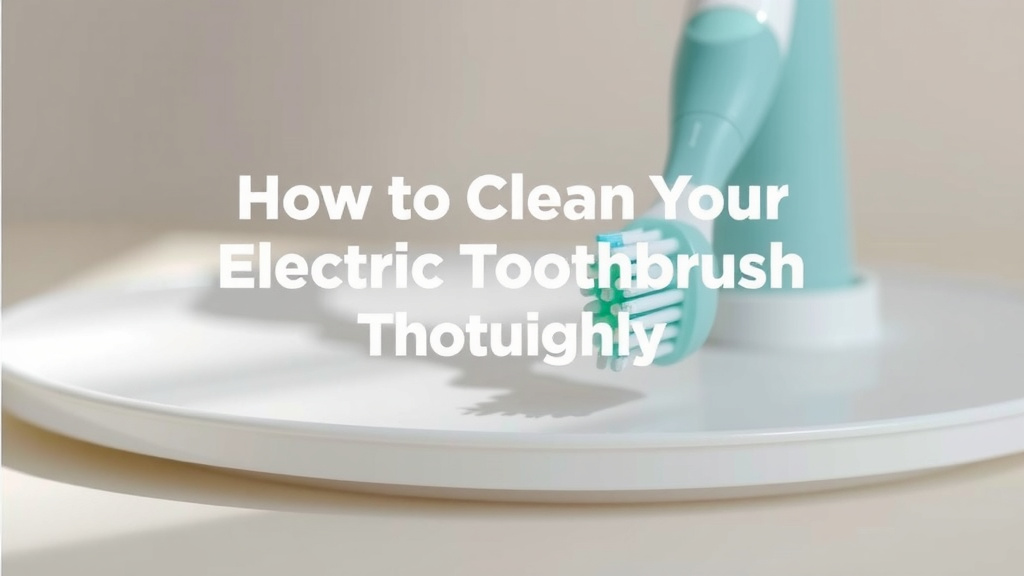 How to Clean Your Electric Toothbrush Head Thoroughly