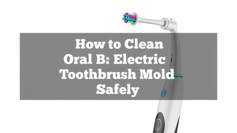 How to Clean Oral B Electric Toothbrush Mold Safely