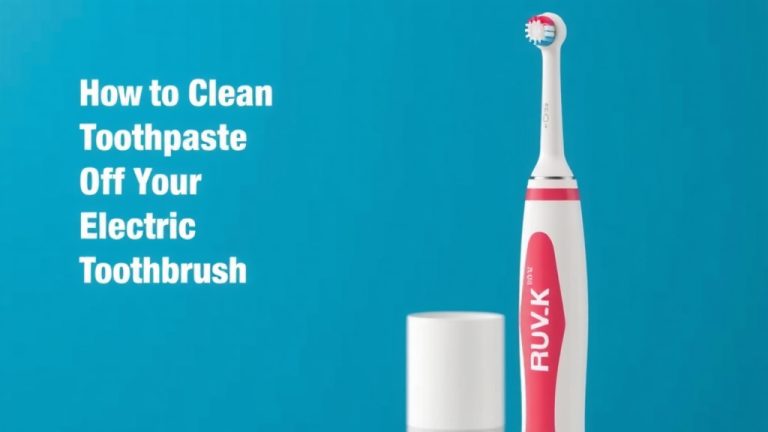 How to Clean Toothpaste Off Your Electric Toothbrush