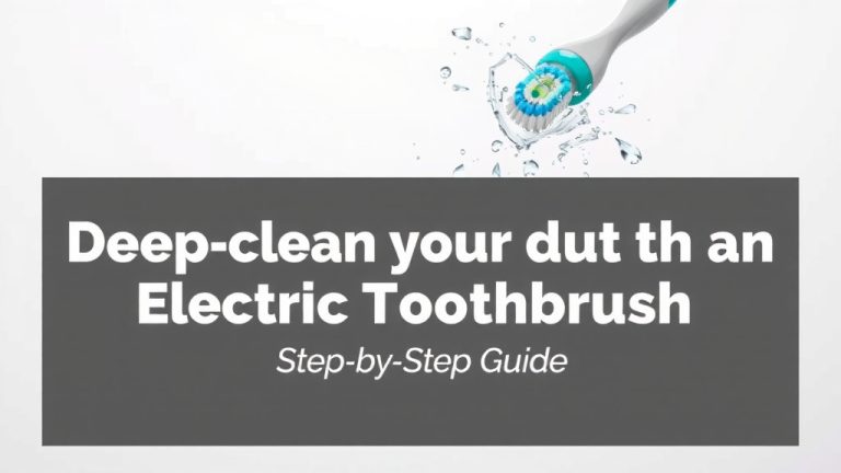 Deep Clean Your Electric Toothbrush: A Step-by-Step Guide