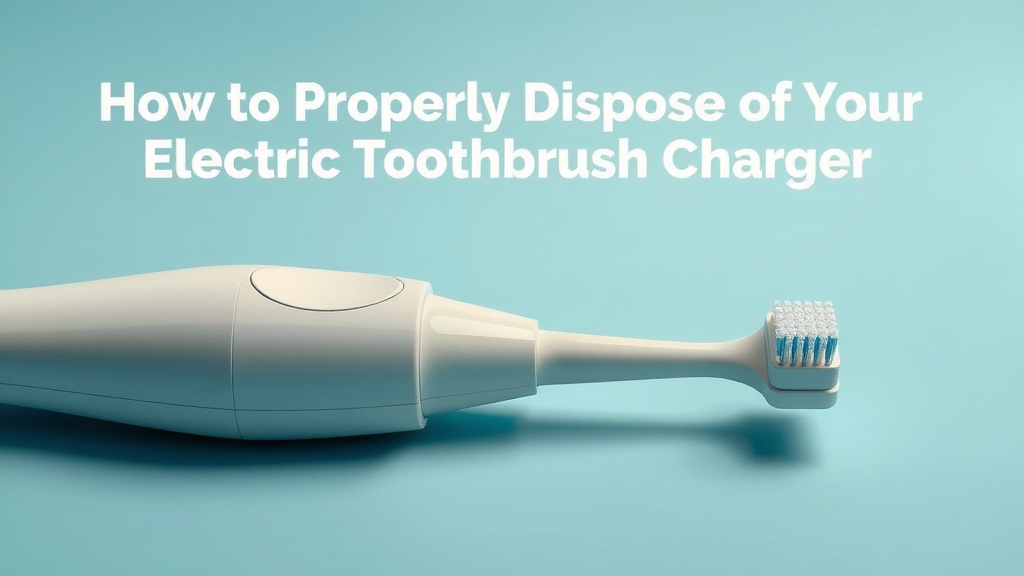 How to Properly Dispose of Your Electric Toothbrush Charger